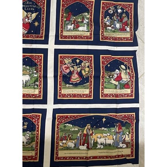 Christmas Lamb Cut N Sew Panel Fabric Susan Winget Soft Book Crafts Quilting - Picture 6 of 6